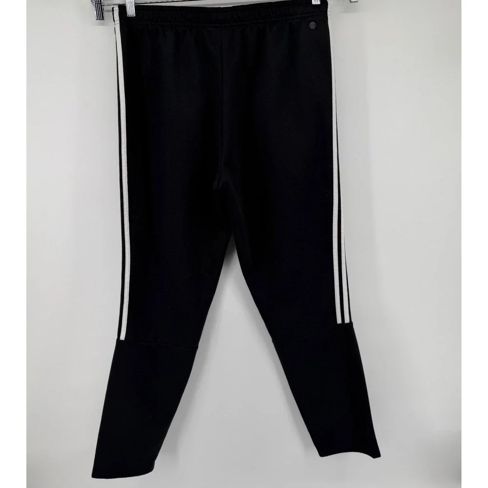 Adidas Track Pants Mens XL Black‎ 3-Stripe Tapered Athletic Joggers Pockets